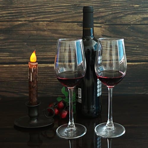 CVHOMEDECO. Bougies en Cire véritable, trempées à la Main et alimentées par des Piles, avec minuterie LED, décoration Rustique et Primitive, 17,1 cm, Marron, 3 pièces dans Un Paquet