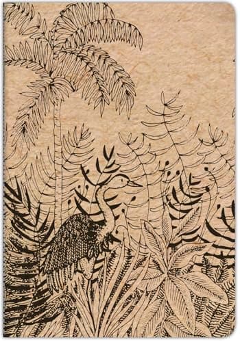 Clairefontaine 116038C - Un Cahier Piqué motifs Nature sur Couverture Kraft - A4 21x29,7 cm 96 Pages Lignées avec Marge papier Ivoire 90g - Collection Le Cerisier Blanc - 2 visuels, livr aléatoire
