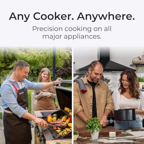 MEATER Plus | Jusqu'à 50m Longue Portée Thermomètre à Viande Intelligent Sans Fil Pour Gril, Four, Cuisine, Barbecue, Rôtissoire avec Connectivité Bluetooth et WiFi