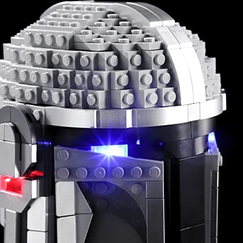 BRIKSMAX Kit d’éclairage à LED pour Lego Le Casque du Mandalorien - Compatible with Lego 75328 Blocs de Construction Modèle- Pas inclure l’Ensemble Lego