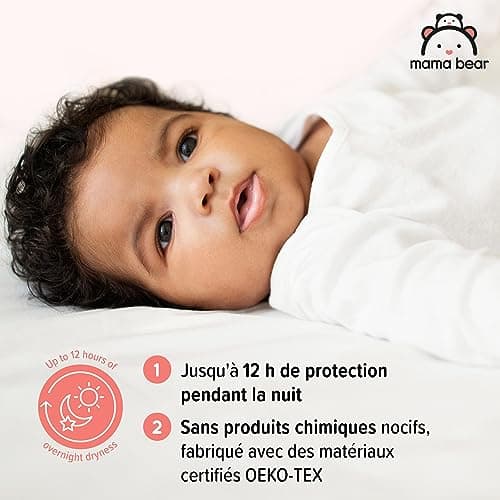 Marque Amazon - Mama Bear Disney Couches Culottes, Taille 5 (12-17 kg), Blanc, 140 Pièces (2 lot de 70) - PACK MENSUEL