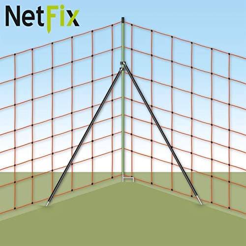 VOSS.farming 1x Piquet entretoise Netfix pour Filets de clôture électrique112 cm, 2 Pointes