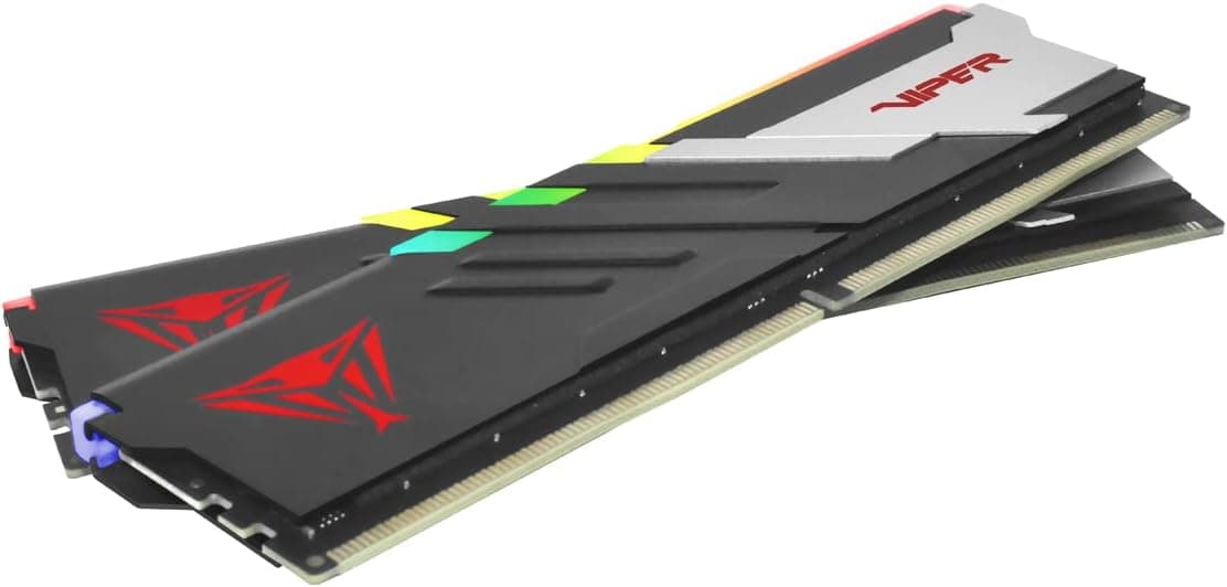 Patriot Viper Venom RGB DDR5 RAM 32 Go (2X16 Go) 6000MT/s CL30 UDIMM Desktop Gaming Memory Kit - PVVR532G600C30K