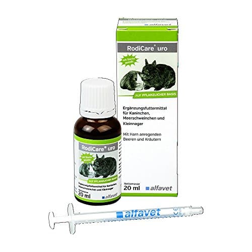 RodiCare® URO Unité : 20 ML Complément Alimentaire pour Lapins, cochons d'Inde et Petits rongeurs avec Baies stimulantes de l'urine et Herbes