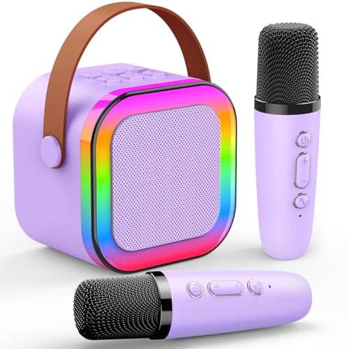Dislocati Micro Enfant, Cadeau Fille 3-12 Ans Karaoke Enfant Jouet Fille 3-12 Ans Karaoke Micro sans Fil Jouet Fille 3-12 Ans Micro Karaoke Enfant