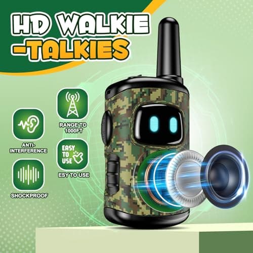 Dislocati Jouet Exterieur Enfant 3-9 Ans Garçon Fille, Talkie Walkie Enfants Cadeau Enfant Garcon 3-9 Ans Jumelles Enfant Jeu Exterieur Enfant 3-9 Ans Walkie Talkie Kit Exploration Enfant
