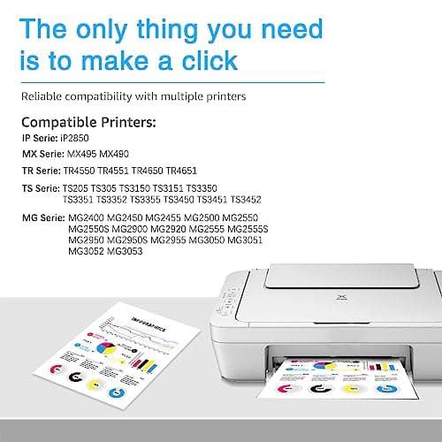 7Magic PG-545XL CL-546XL Remplacement pour Cartouche Canon 545-546 pour Cartouche Encre Canon 545 et 546 XL pour Canon Pixma TS3450 TS3350 TS3150 TR4550 TR4650 MG2550S MG3050 MX495 (Noir, Couleur)