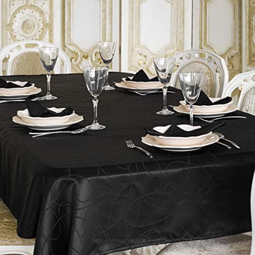 BGEUROPE Nappe - Antitache - Noir - Réf. Lines - 150cm x 300cm