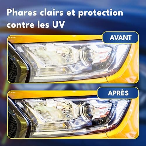 ATG® Renovateur phare voiture - Kit rénovation phare voiture pour une clarté durable et une visibilité optimale - Kit renovation phare voiture - Polish phare voiture - Kit polissage phare voiture