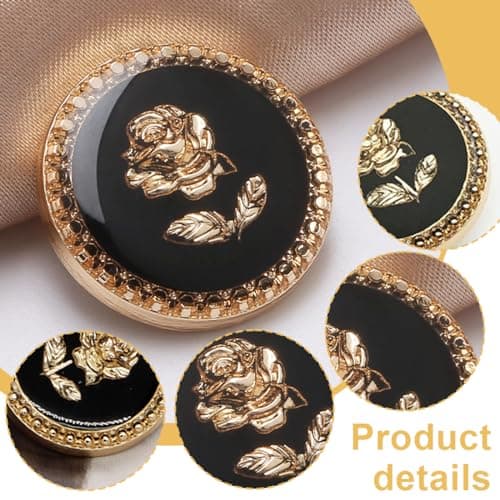 AEIOPRS 10 pcs Boutons Mercerie pour Blazer à Coudre Fantaisie Couvre Bouton Couture de Manchettes Femme Chemise Smoking Perfect Homme Bouton Pantalon pour Capitonnage
