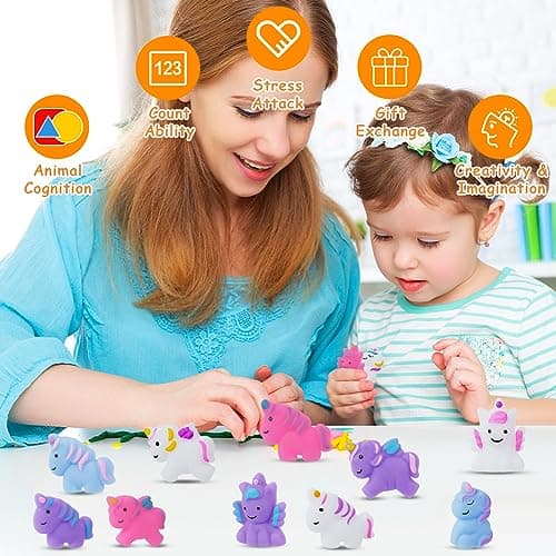 Ainiv 12Pièces Kawaii Mochi Squishy Toys, Mini Squishies Noctiluque Soft Squeeze Jouet, Mignon Animal Squishy Jouet Anti Stress, Kawaii Squishy Fidget Jouet pour Récompense Cadeau d'anniversaire