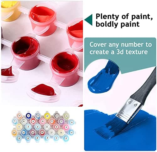CICISTORY Peinture par Numéros Adulte DIY Adulte Peinture par Numéros Adulte Peinture par Numéros Kits sur Toile Mer Acrylique Aquarelle Peinture 40x50cm sans Cadre