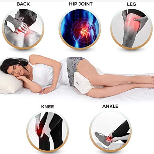 Dioxide Oreiller orthopédique pour Genou, Coussin Jambes Ergonomique pour Les Hanches, Le Dos, Les Jambes, Les Genoux, Choix idéal pour Dormir sur Le côté