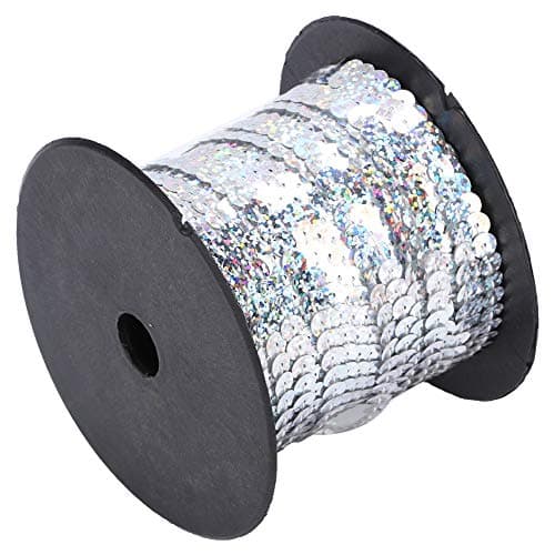 6mm Golden Sequin String 100 Yard Accessoire Décoratif pour Tissu Shoe Plastic Resin Sequin Line (9)