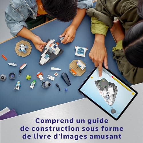 Lego City Le Vaisseau et la Découverte de l’Astéroïde, Jouet de Véhicule, Cadeau pour Garçons et Filles Dès 4 Ans, 2 Minifigurines d'Astronautes et Figurine d'Extraterrestre 60429
