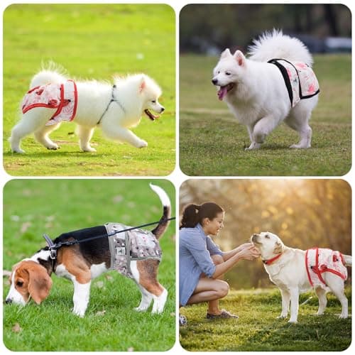 UFO PET Culotte Chiennes Chaleurs XS Réutilisables, Couche pour Chien Femelle Lavables (Lot de 3), Culotte très Absorbantes pour Chien avec Fermeture Forte et Flexible