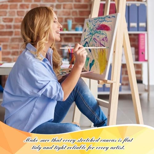 Lot De 5 Toile A Peindre, Encadrement Toile 40x50 Cm, 100% Coton Toile Peinture Grand Format, Toiles De Peinture Acrylique Pour Artistes, Amateurs, DéButants Et Enfants Pour Acrylique, Aquarelle