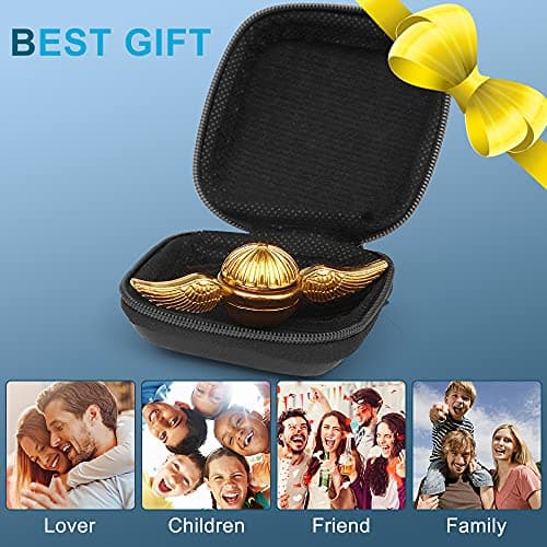 Golden Snitch Fidget Hand Spinner pour enfants et adultes - Cool Magic Wizardly World Orb Ball Finger Toys Fidgets - Meilleur cadeau pour l'anxiété sensorielle Soulagement du stress TDAH, jouets de