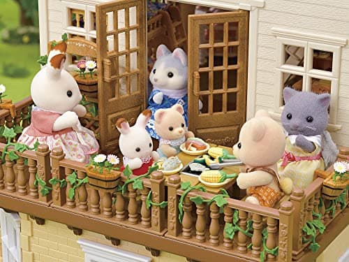 Sylvanian Families - La grande maison éclairée et sa pièce secrète - Maison avec + 10 accessoires - Plongez dans l'univers de la famille Sylvanian - Figurines miniatures - Jouet enfant 3 ans - 5716