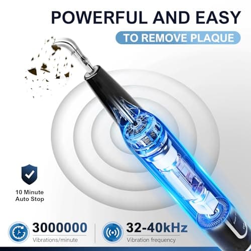 Ciphuoly Detartreur Dentaire Ultrason pour Chien et Chat - Kit Detartrage Dentaire Professionnel, Étanche IPX6, Anti Tartre Chien & Mauvaise Haleine, Nettoyage Sûr des Gencives