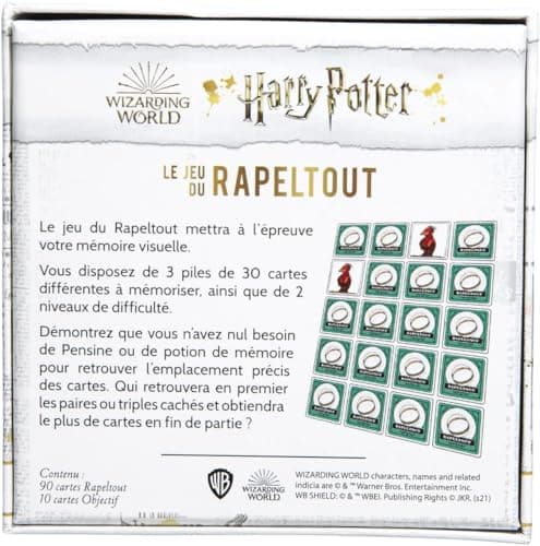 TOPI GAMES - Harry Potter - Le Rapeltout - Jeu de société - Jeu de Cartes - Famille - A partir de 7 ans - 2 à 8 joueurs - HP-RT-MI-109901 - Version Française
