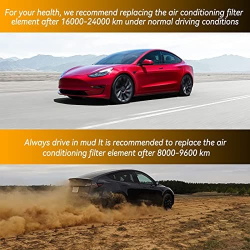 Filtre à air d'habitacle de qualité supérieure pour Tesla,Remplacement du Filtre à air de Cabine, Flux d'air Propre vers Votre Cabine pour modèle 3 modèle Y 2019-2021 pour Passager de Voiture