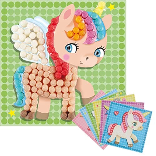 PlayMais MOSAIC Dream Unicorn kit de loisirs créatifs pour filles et garçons à partir de 3 ans I plus de 2300 PlayMais & 6 modèles de mosaïque avec des licornes I stimule la créativité et la motricité