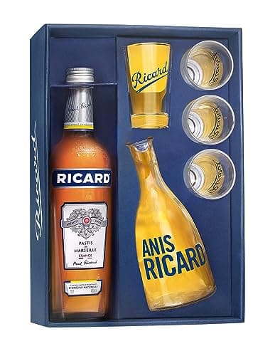 Coffret RICARD Pastis de Marseille Années 50 Apéritif anisé - 45%, 70cl