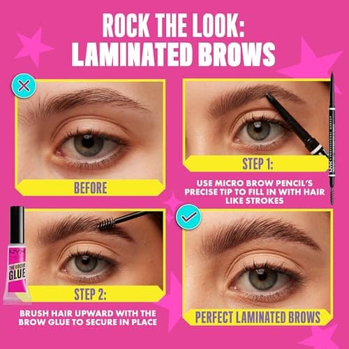 NYX Professional Makeup Crayon à Sourcils Micro Brow Pencil, Crayon Ultra-Fin Double-Embout avec Mine Rétractable et Goupillon, Teinte : Espresso (07)