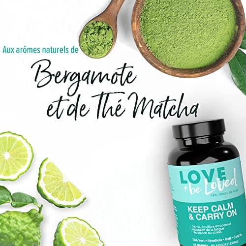 Gummies Anti-Stress et Vitalité “Keep Calm & Carry On” | 42 Gommes Vegan | Complément Alimentaire | Calme et Sérénité | Réduction de la Fatigue Mentale et Physique | Made in France | Love and be Loved