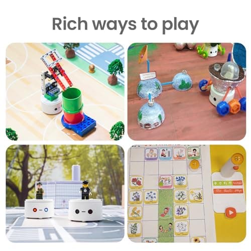MatataStudio Coding Set Pro Jouet Robot Programmable pour Enfants de 4+ Robot de Codage Électronique Kit Robotique DIY pour Débutant Apprenez Programmation avec Jeux Jouet Éducatif Cadeaux de Rentrée