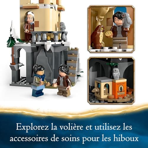 LEGO Harry Potter La Volière du Château de Poudlard, Jouet Fantastique pour Enfants, Set de Jeu d’Animaux, 3 Personnages, Idée Cadeau du Monde des Sorciers pour Filles, Garçons et Fans Dès 8 Ans 76430