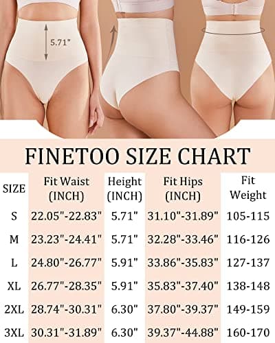 FINETOO Lot de 4 Slips Ventre Plat pour Femmes Slip Taille Haute Seamless Slip Taille Haute sous-vêtements Femmes Panty sans Couture Multipack S-3XL.