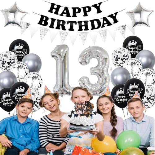 Noir Argent Décoration 20 ans anniversaire,Ballon 20 ans anniversaire Argent Noir,Ballon 20 ans anniversaire Femme,Décoration fête 20 ans,Décoration anniversaire 20 ans Homme Noir Argent