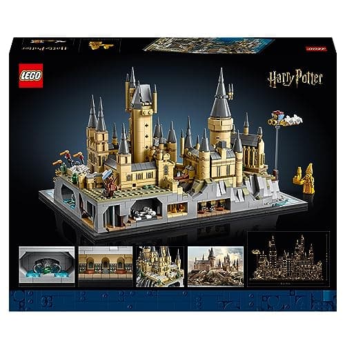 LEGO Harry Potter Le Château et Le Domaine de Poudlard, Grande Maquette à Construire pour Adultes, Incluant Les Lieux Iconiques : Tour d'Astronomie, Grande Salle, Chambre des Secrets et Autres 76419
