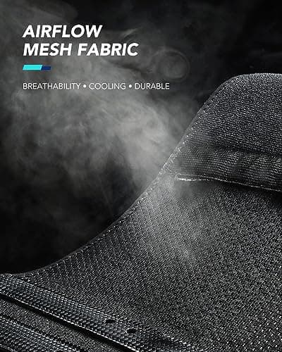 Fitomo Ceinture Lombaire, Support Lombaire pour Homme et Femme avec Ergonomique et Attelles en Fibre de Carbone, Tissu en Maille Ultra Fine, Soutien Lombaire pour Maux de Dos, Sciatique, Posture