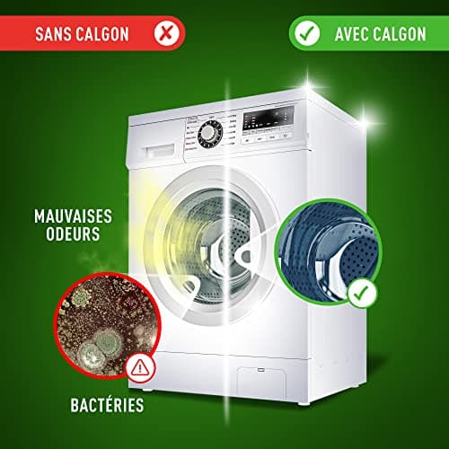 Calgon Gel Hygiène Plus Anticalcaire et Antibactérien- Protège votre Lave-Linge des odeurs et des résidus - 750 ml