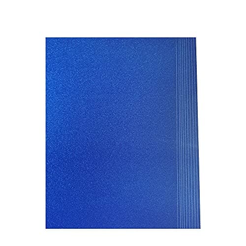 Vrandu Lot de 10 feuilles de papier cartonné pailleté sans poudre pour artisanat et scrapbooking Bleu 250 g/m2 (Lot de 10 feuilles bleu roi)