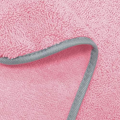 Polyte - Paréo de Bain pour Femme et Serviette de Cheveux - Microfibres/sèche Rapidement - Rose - Taille Unique