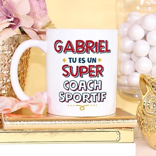 Mugffins Tasses Personnalisables pour COACH SPORTIF homme - En Français - Cadeau Personalisé- Tu es Super - 11 oz / 330 ml