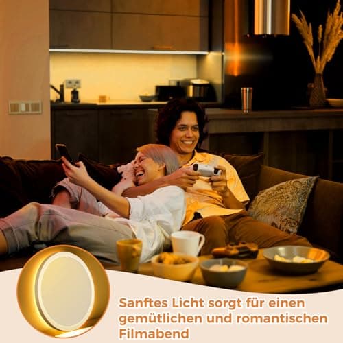 slochi Plafonnier LED Dimmable, 24W 2800LM Plafonnier Led avec Télécommande, 1800K Veilleuse de Couleur Chaude, 3000K-6500K Plafonnier Rond Ultra Fin pour Salon, Chambres d'enfants Ø30CM-Blanc