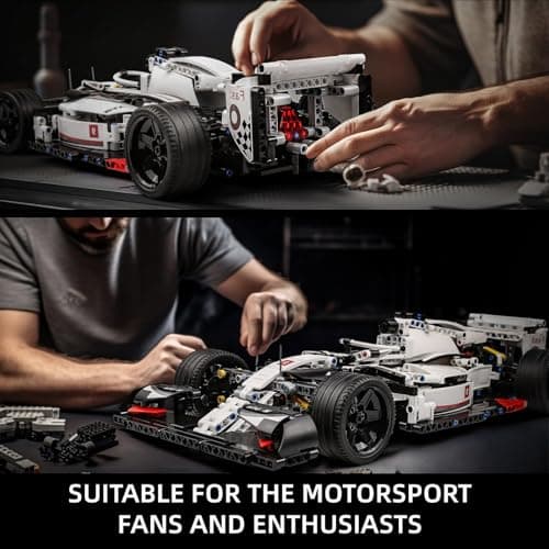 Mould King Technique Formula Supercar Blocs de Construction 1235 pièces à l'échelle 1:10, modèle de Voiture Jouet pour Adultes et Adolescents 16 Ans (Version Statique)