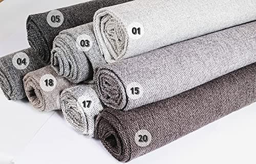 HEKO PANELS Tissus au Metre Ameublement Tissus au Metre pour Couture Montana - 100% Polyester Résistant à la Déchirure et aux Rayons UV - Tissus Ameublement - Brun - Échantillon 5x5 cm