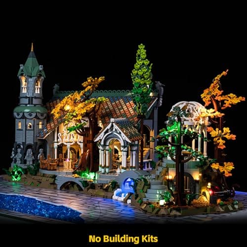 Kit d'éclairage LED compatible avec Lego 10316 The Lord of The Rings Rivendell (pas de modèle), kit d'éclairage décoratif pour The Lord of The Rings Rivendell