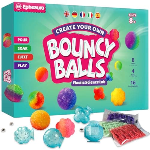 Epheauro Kit de Balle Rebondissante pour Enfants de 8 Ans et Plus – Jouet Expérimental Scientifique Amusant – Kit de Bricolage Éducatif