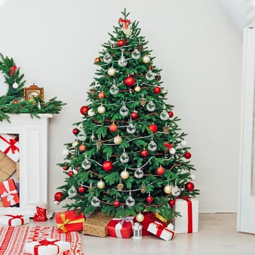 Boule de Noël Transparente 8cm Décoration de Sapin de Noël À Remplir Ornements Décoratifs Cadeaux Acrylique Plume Blanche pour Bricolage Mariage Anniversaire Pâque Papa