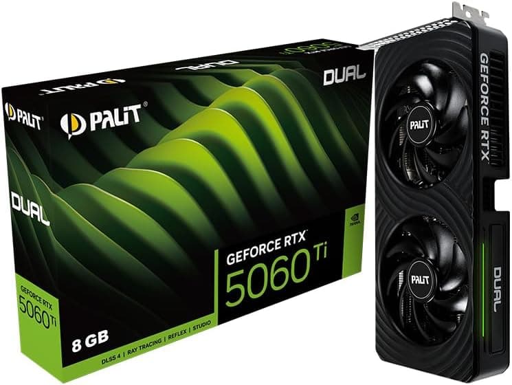 Palit GeForce RTX 5060 Ti Dual (8 Go GDDR7/PCI Express 5.0/2572 MHz/28000 MHz)