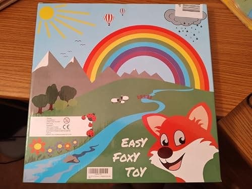 EasY FoxY ToY Puzzle en Bois avec De Grands Nombres Colorés De 0à9, Jouet pour L'apprentissage Ludique des Nombres Et du Calcul De 2 3 Ans, Cadeau pour Enfants