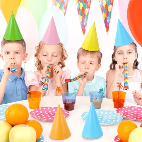 UILYNIU 24 Pièces Chapeau Anniversaire Kit Chapeau de Couronne D'anniversaire Colorées de Fête Pour Anniversaire Party, Fêtes de bébé Accessoires de jeu de fête amusant (24 pcs)
