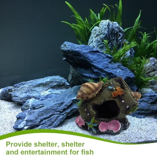 DEZP 1 PCS decoration aquarium décoration pour aquarium accessoire aquarium cachette aquarium Ornement brisé Barrel Cave Aménagement Décoration